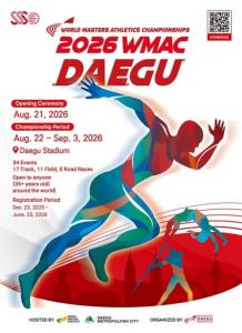 WORLD MASTERS ATHLETICS STADIA CHAMPIONSHIPS DAEGU 2026