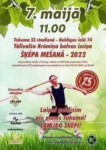 Tālivalža Krūmiņa balvas izcīņa šķēpa mešanā - 2022